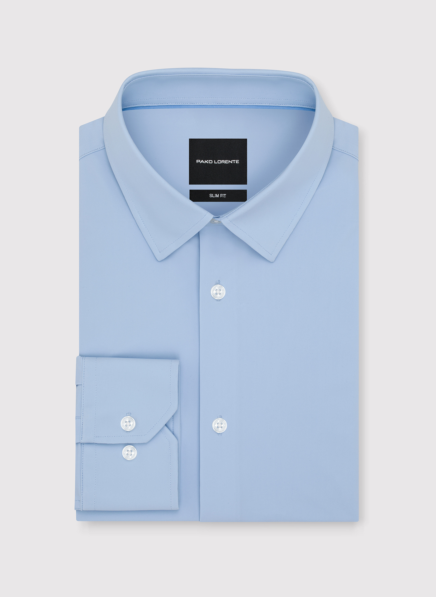 Niebieska dzianinowa koszula męska - Pako Lorente