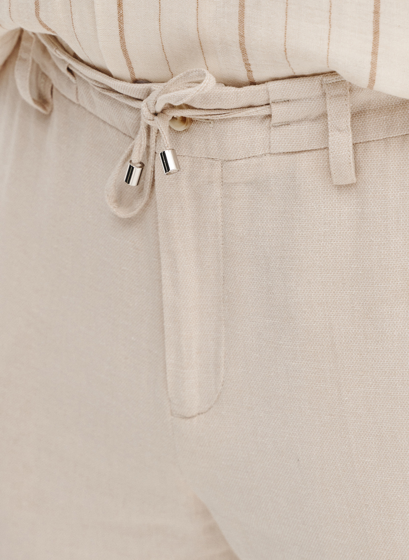 PAKO LORENTE - Lniane spodnie męskie - Pako Lorente