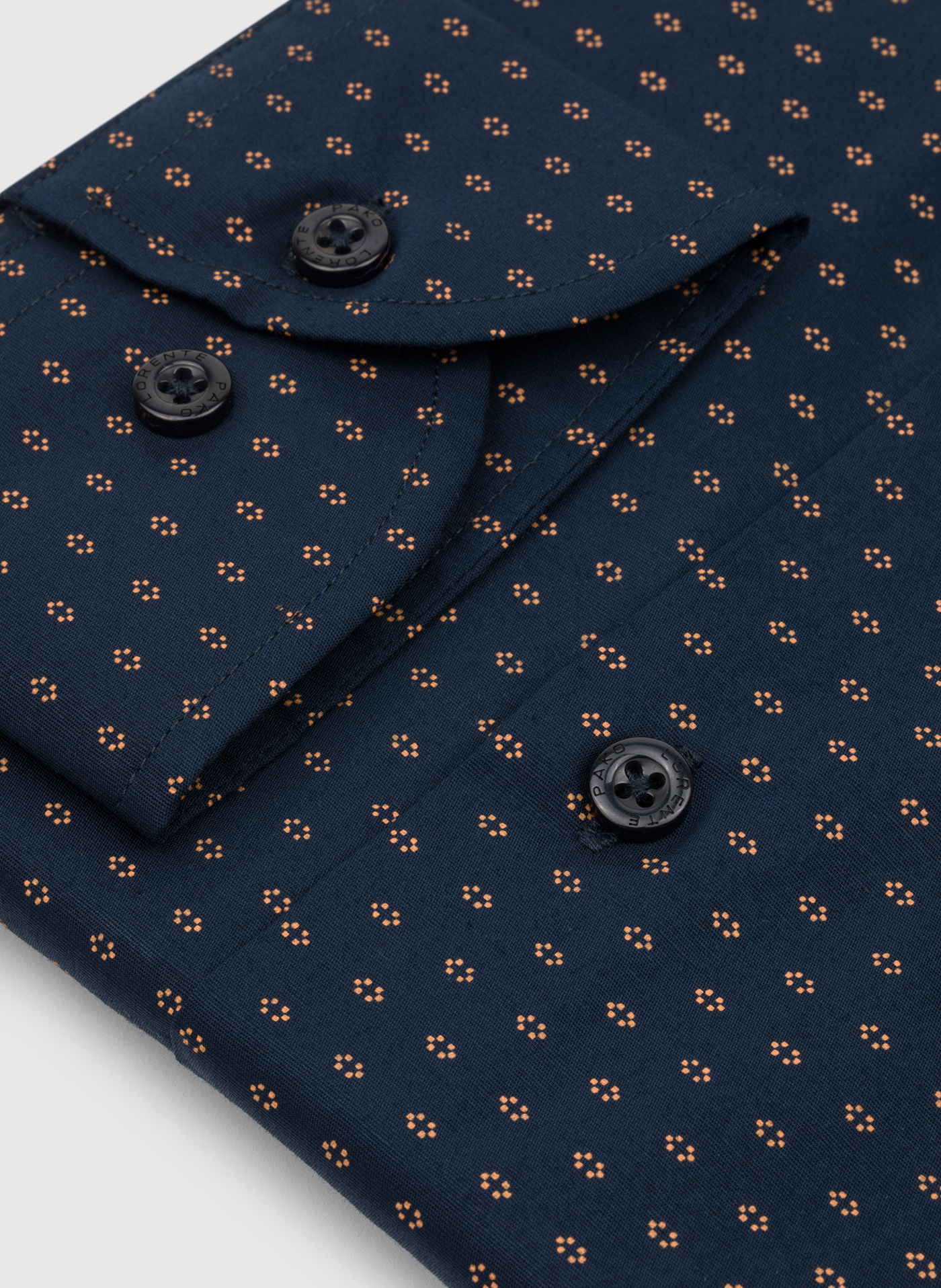 Granatowa koszula męska mikrowzór - Pako Lorente