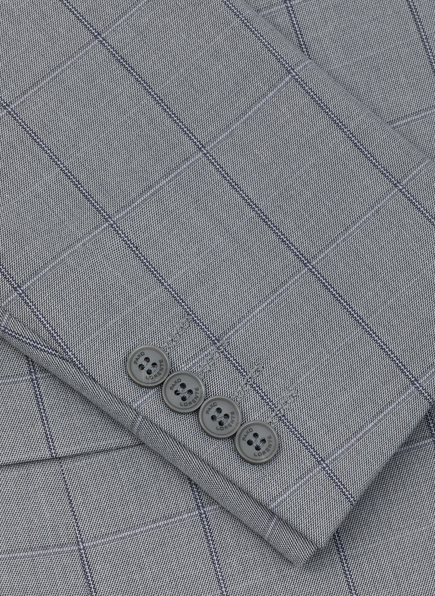 Szara marynarka garniturowa w kratę Windowpane - Pako Lorente