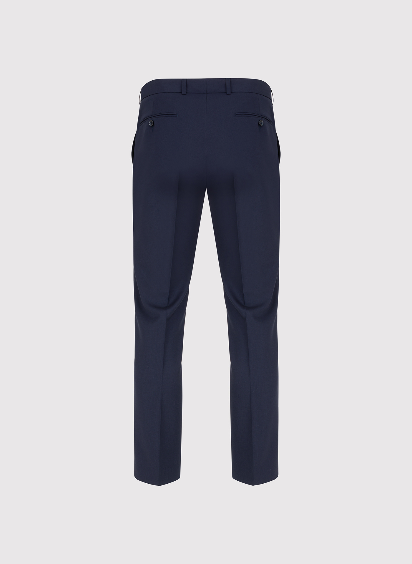 Wełniane spodnie garniturowe w kolorze granatowym - Pako Lorente