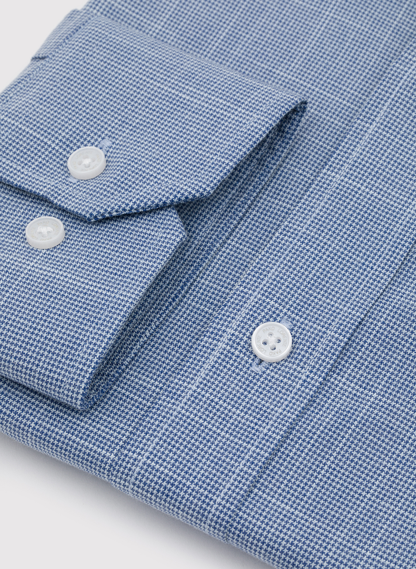 PAKO LORENTE - Granatowa koszula w drobną kratę - Pako Lorente