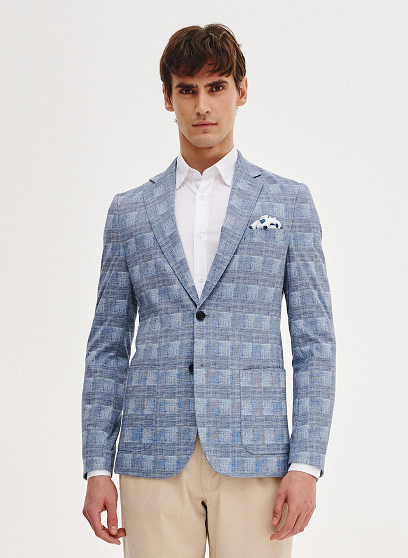 Dzianinowa marynarka w kratkę - Pako Lorente