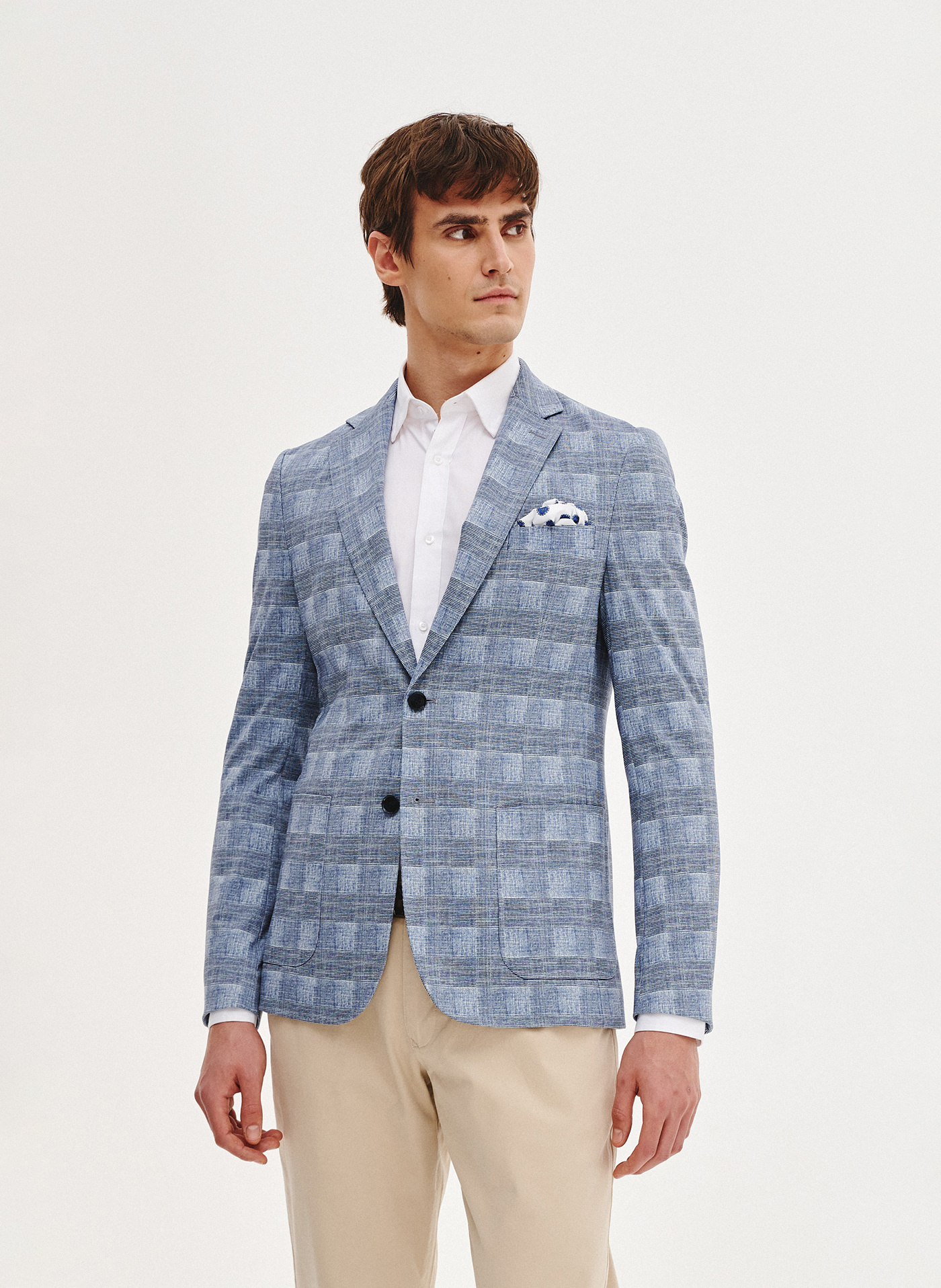 Dzianinowa marynarka w kratkę - Pako Lorente