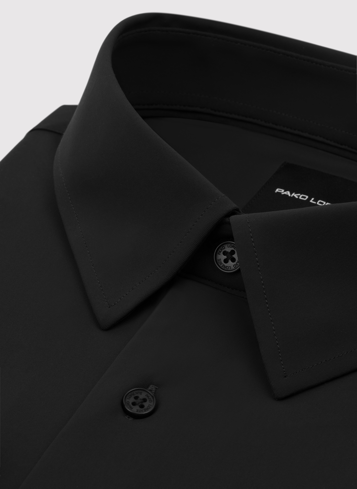 Czarna dzianinowa koszula męska - Pako Lorente