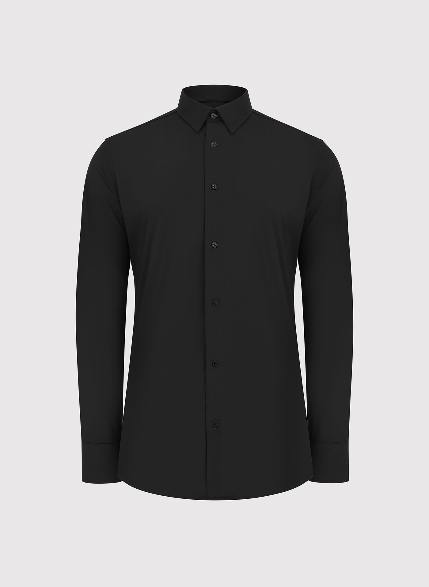 Czarna dzianinowa koszula męska - Pako Lorente