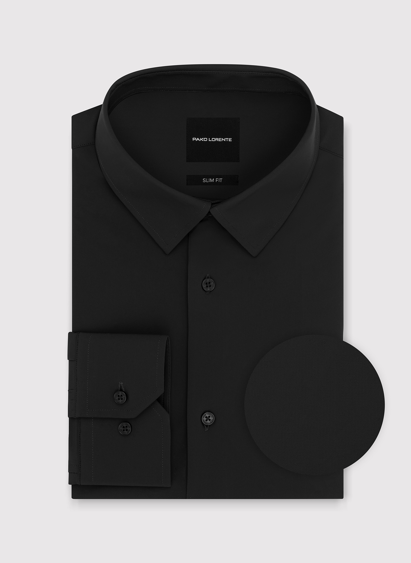 Czarna dzianinowa koszula męska - Pako Lorente