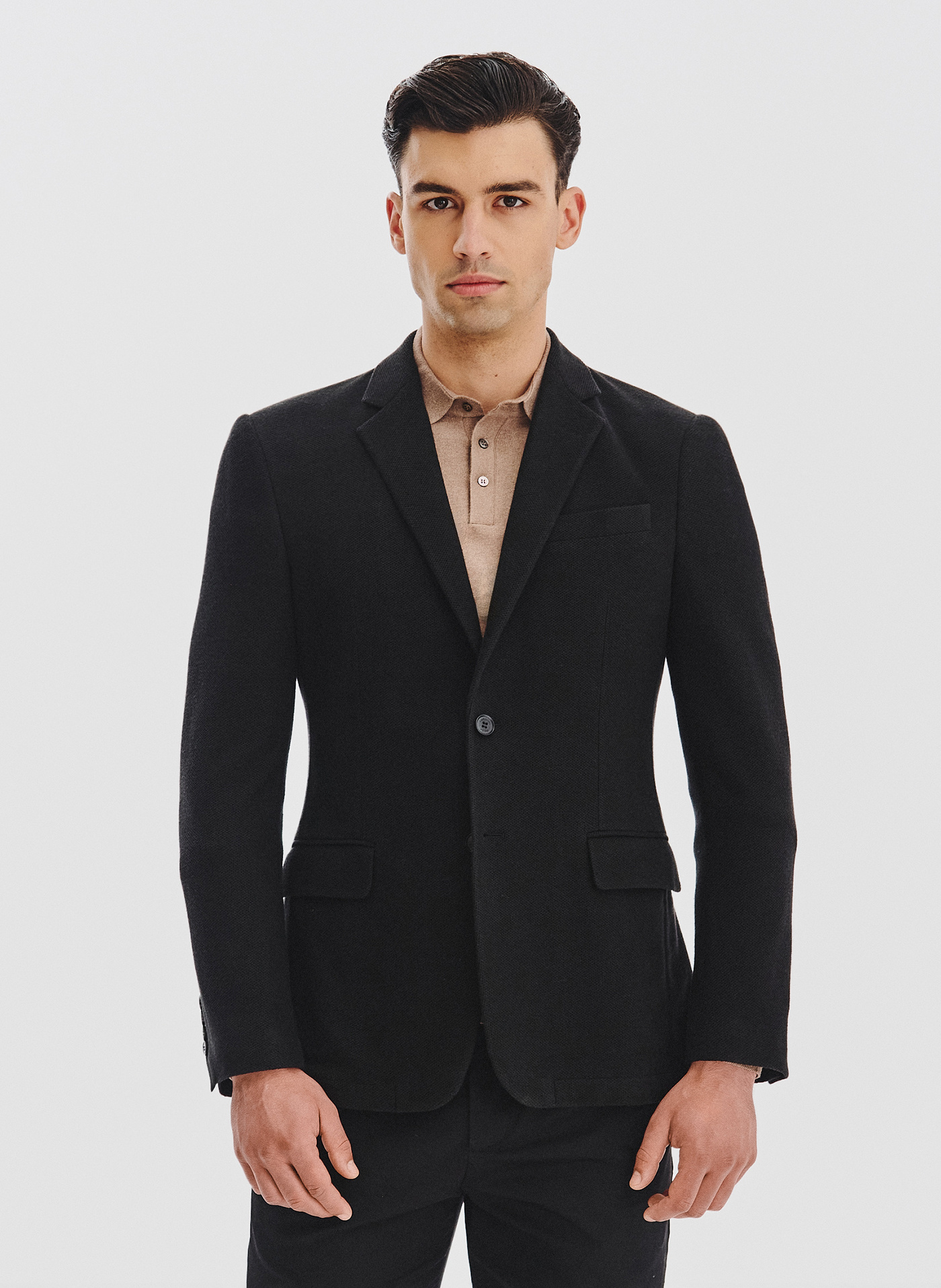 PAKO LORENTE - Czarna marynarka z dzianiny - Pako Lorente