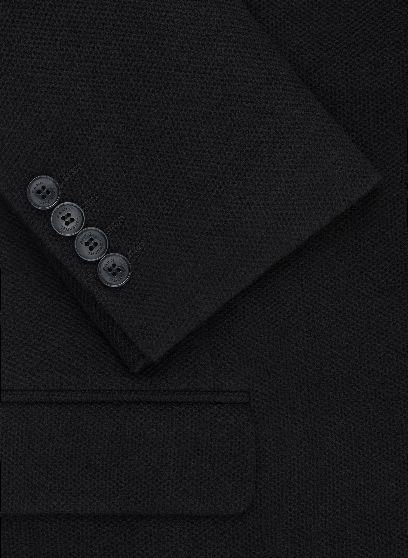 PAKO LORENTE - Czarna marynarka z dzianiny - Pako Lorente
