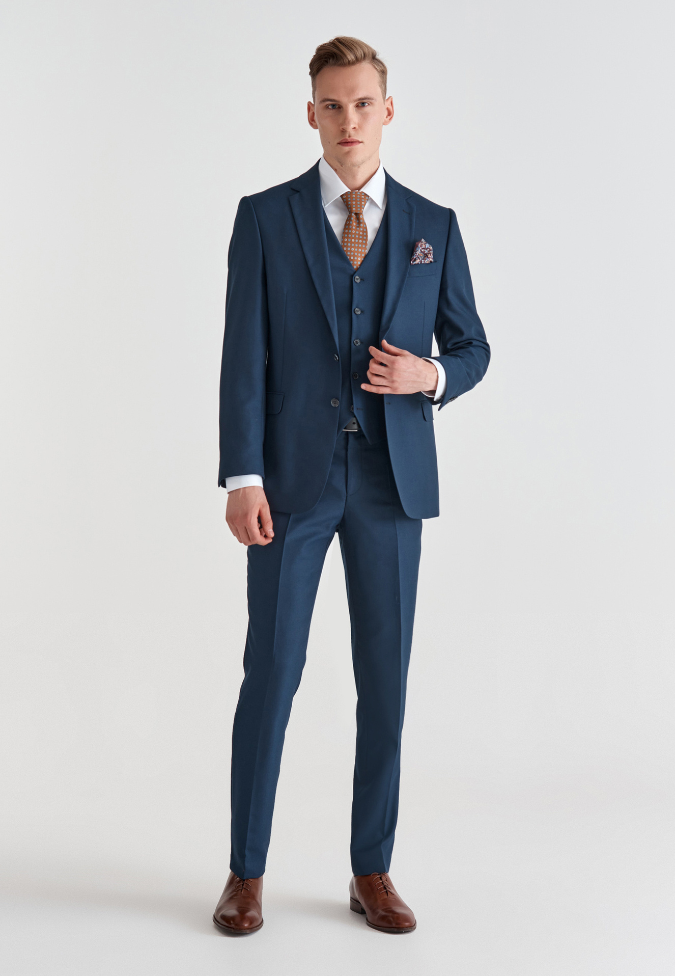 Spodnie męskie garniturowe P21WF-6G-069-G - Pako Lorente