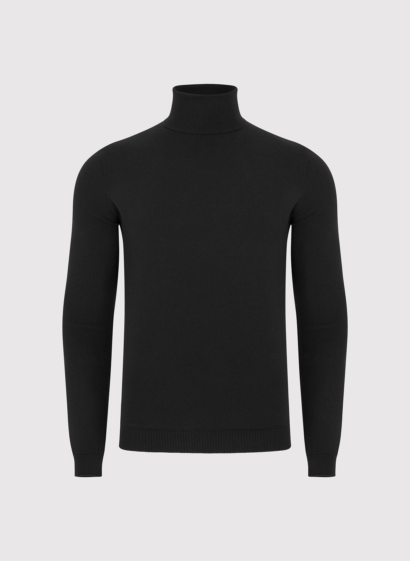 PAKO LORENTE - Czarny gładki golf męski - Pako Lorente