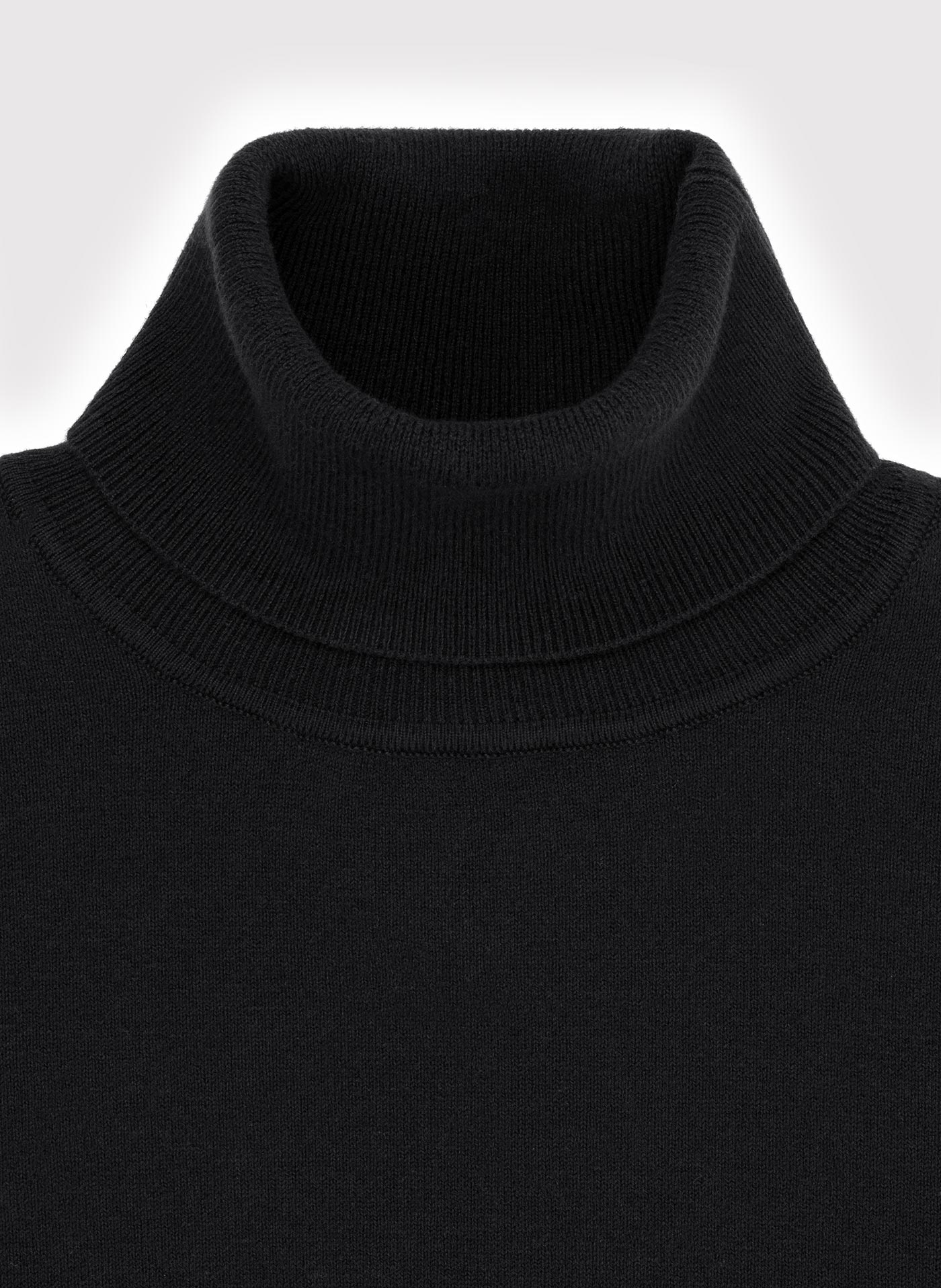 PAKO LORENTE - Czarny gładki golf męski - Pako Lorente