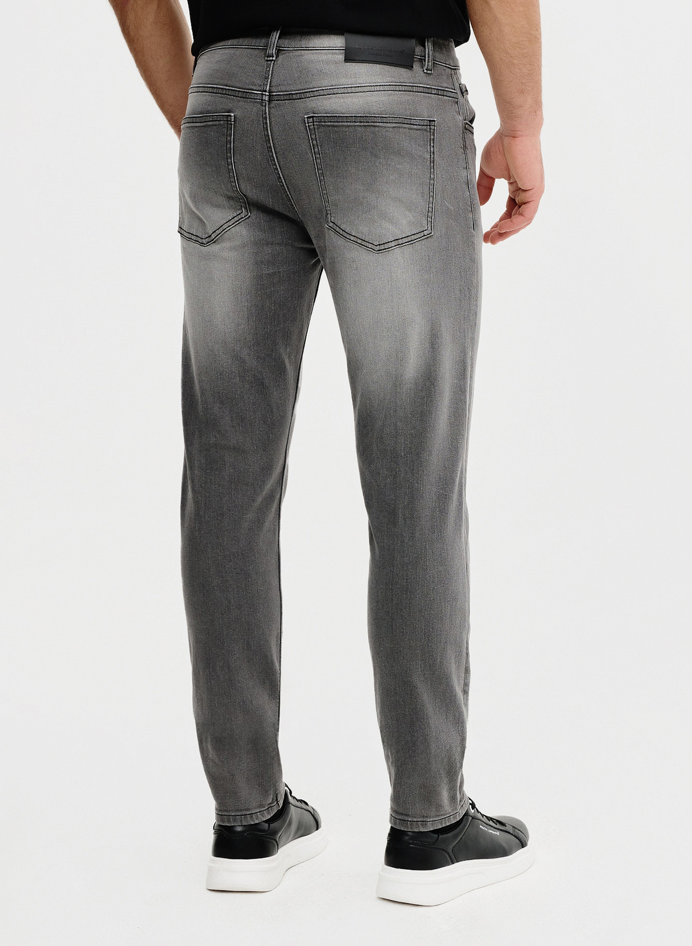 PAKO LORENTE - Szare jeansowe spodnie męskie - Pako Lorente