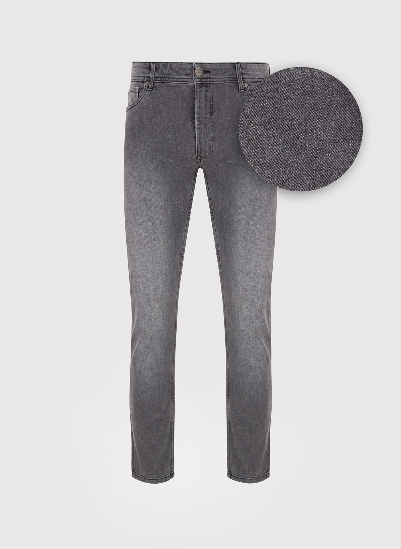 PAKO LORENTE - Szare jeansowe spodnie męskie - Pako Lorente