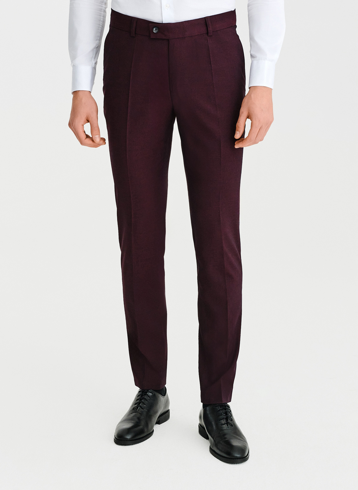 PAKO LORENTE - Bordowe spodnie ganiturowe - Pako Lorente