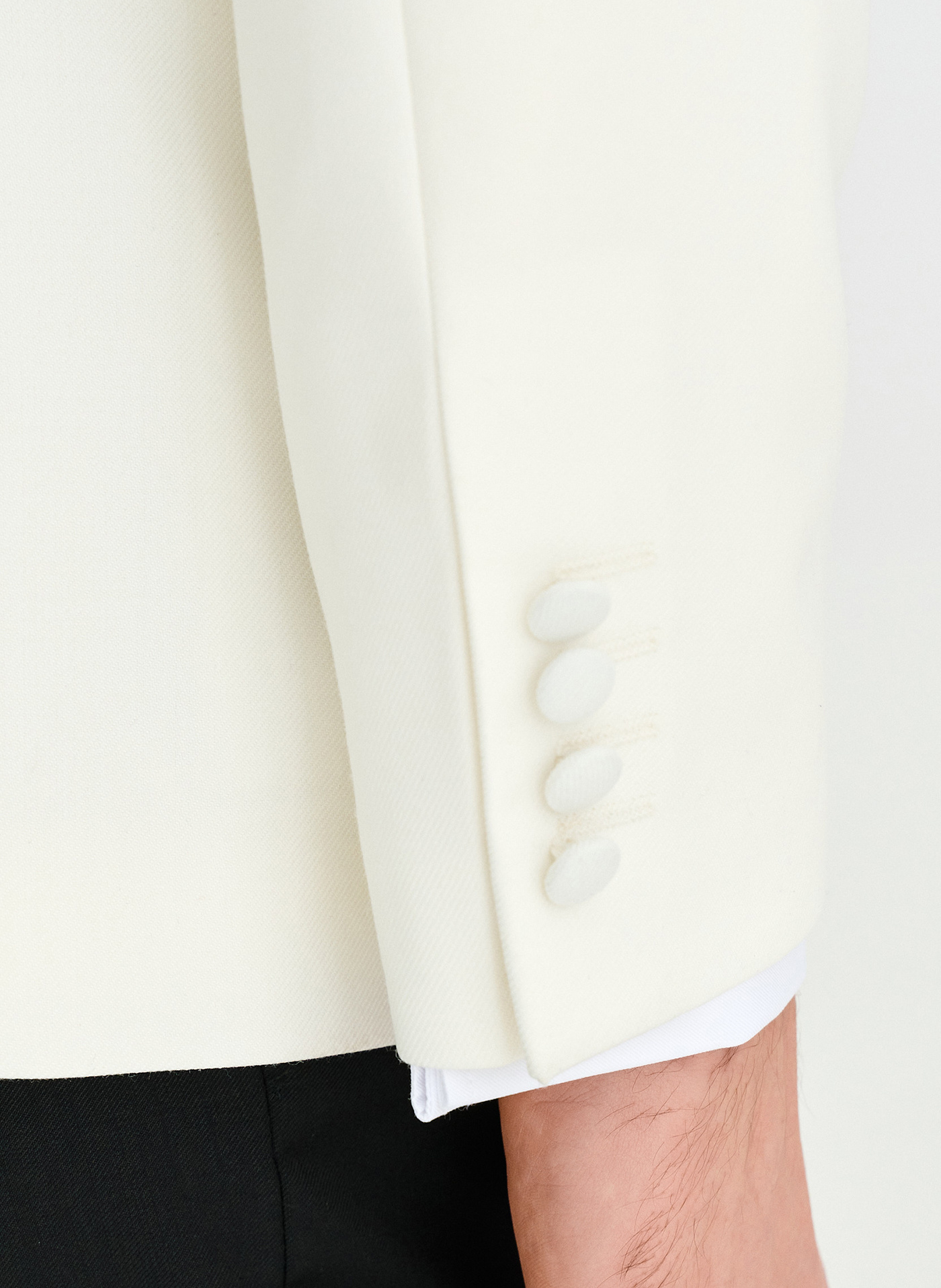 Marynarka smokingowa w jasnym beżowym kolorze - Pako Lorente