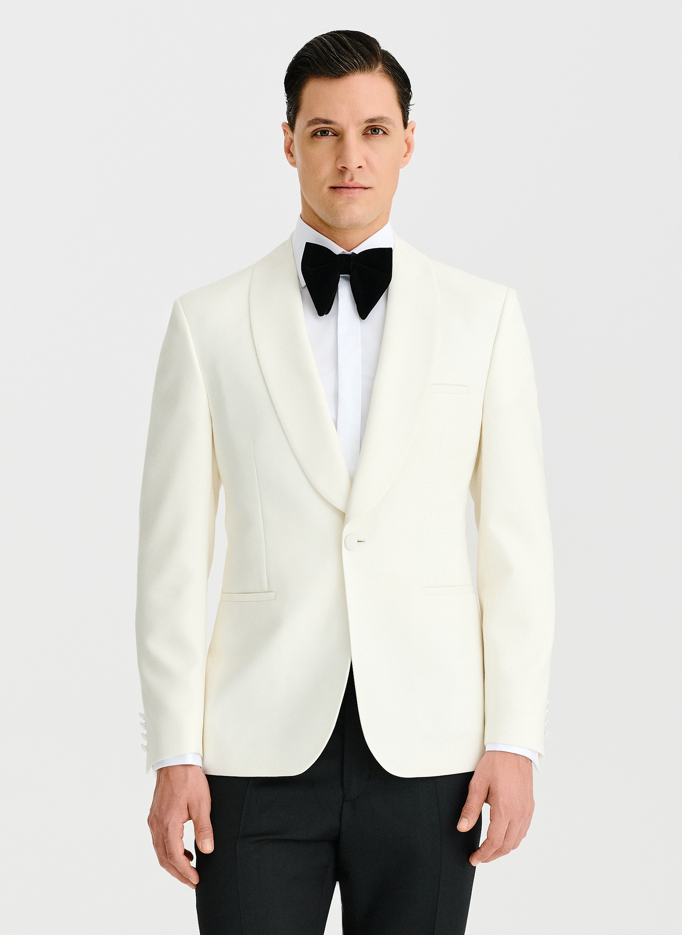 Marynarka smokingowa w jasnym beżowym kolorze - Pako Lorente