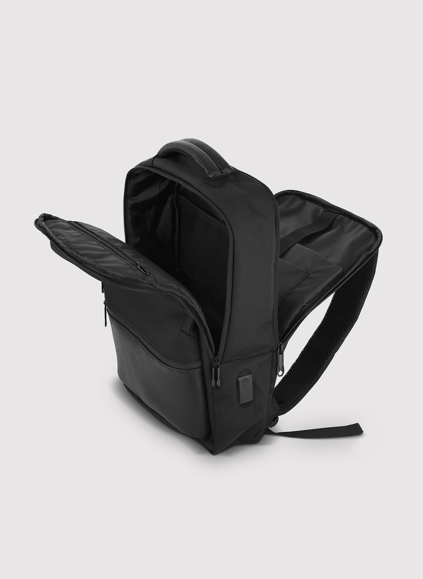 PAKO LORENTE - Czarny plecak męski na laptopa - Pako Lorente