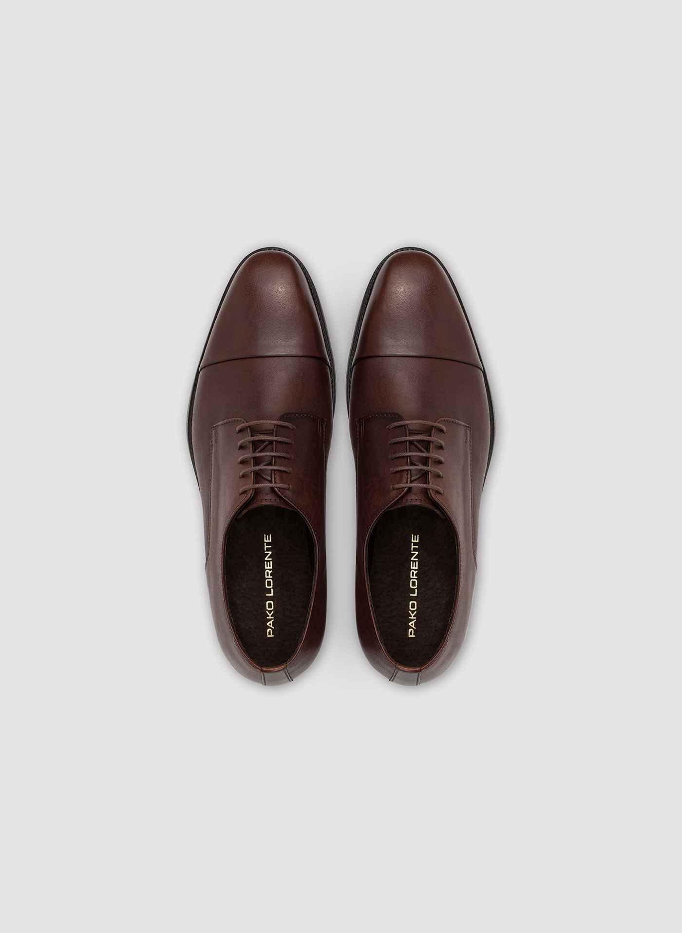 Brązowe półbuty męskie - Pako Lorente