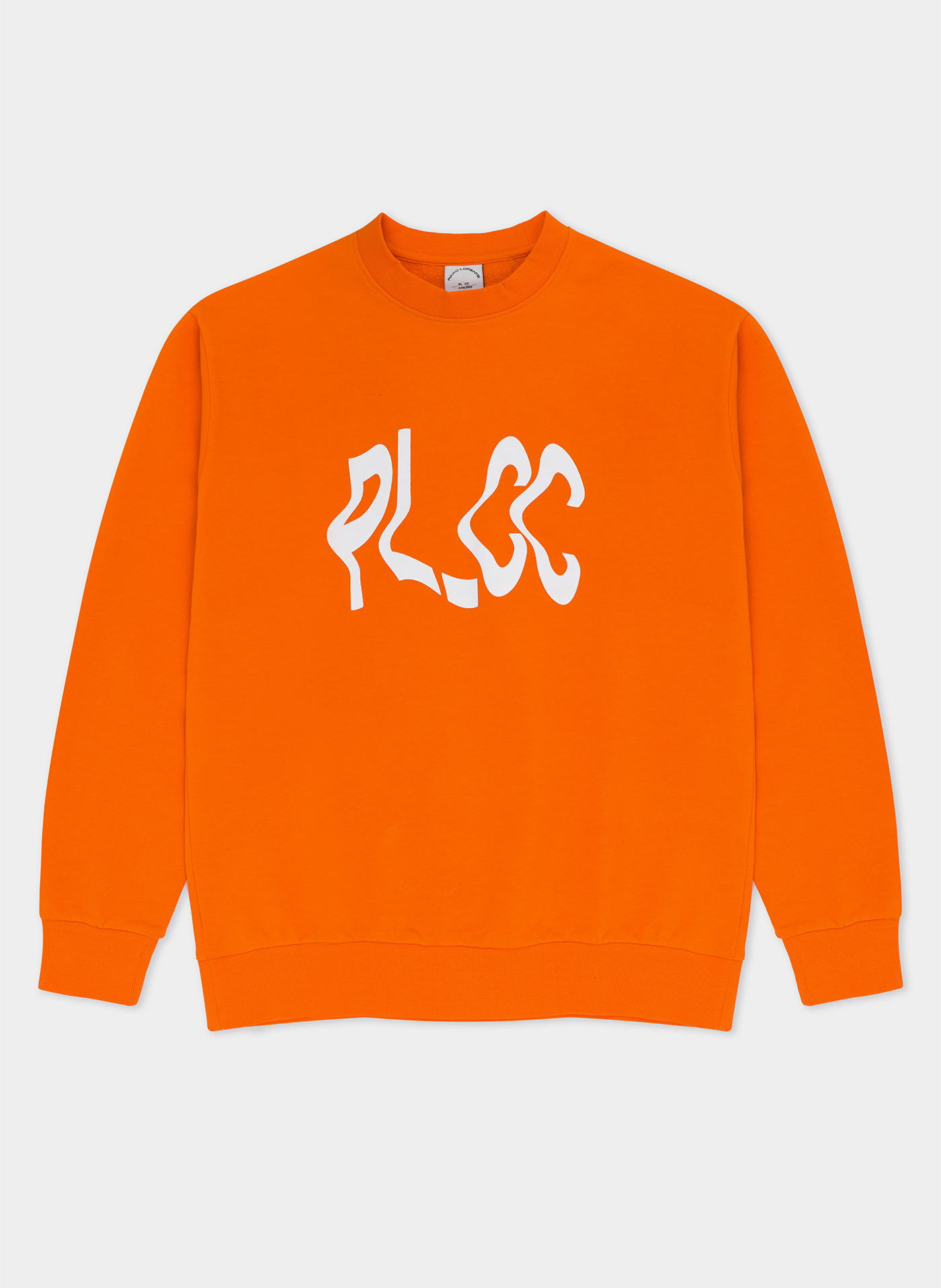 Pomarańczowa bluza oversize z okrągłym dekoltem C22SF-2B-001-P-0 - Pako Lorente