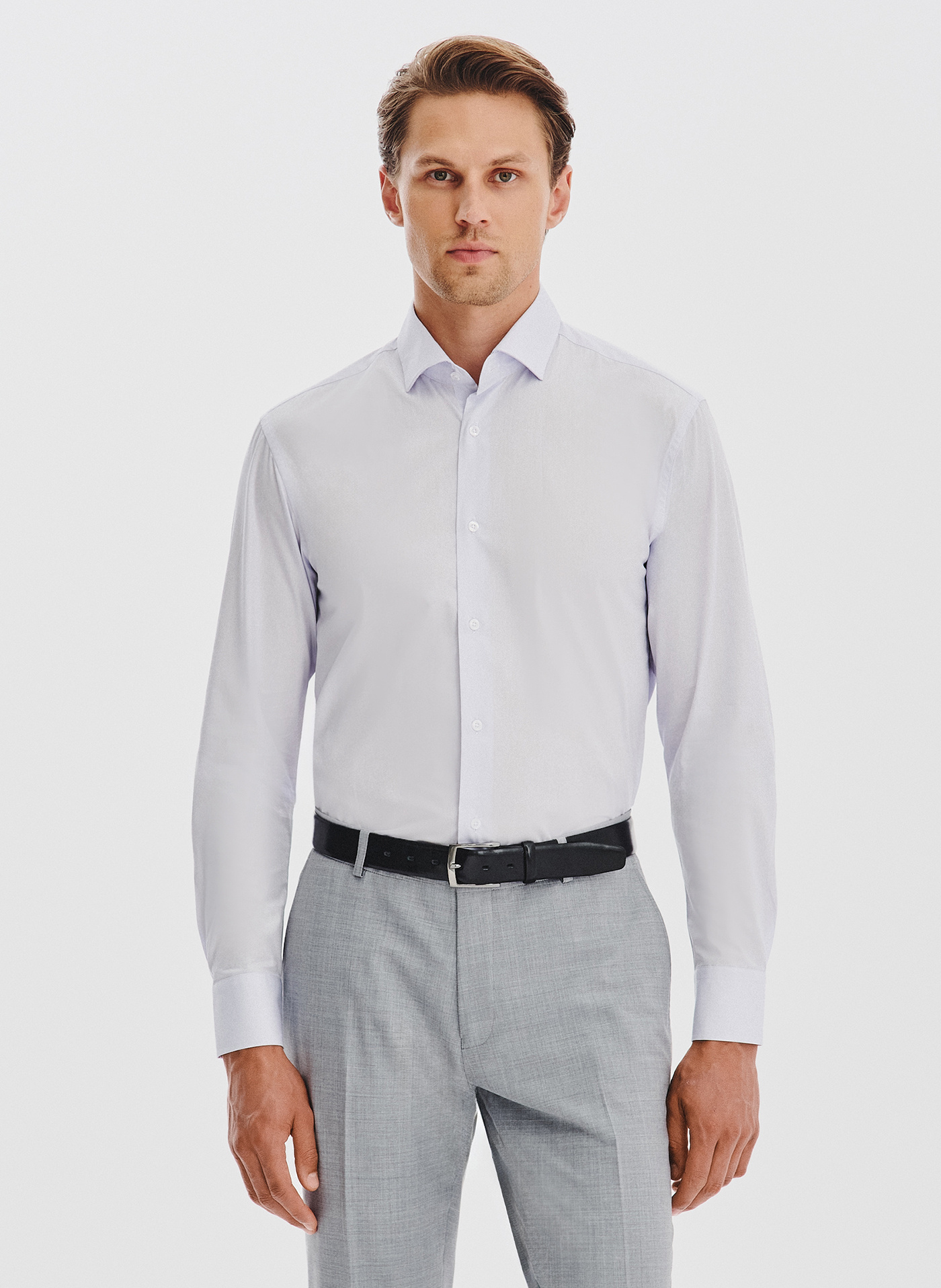 PAKO LORENTE - Błękitna koszula męska z kontrastowym wykończeniem - Pako Lorente