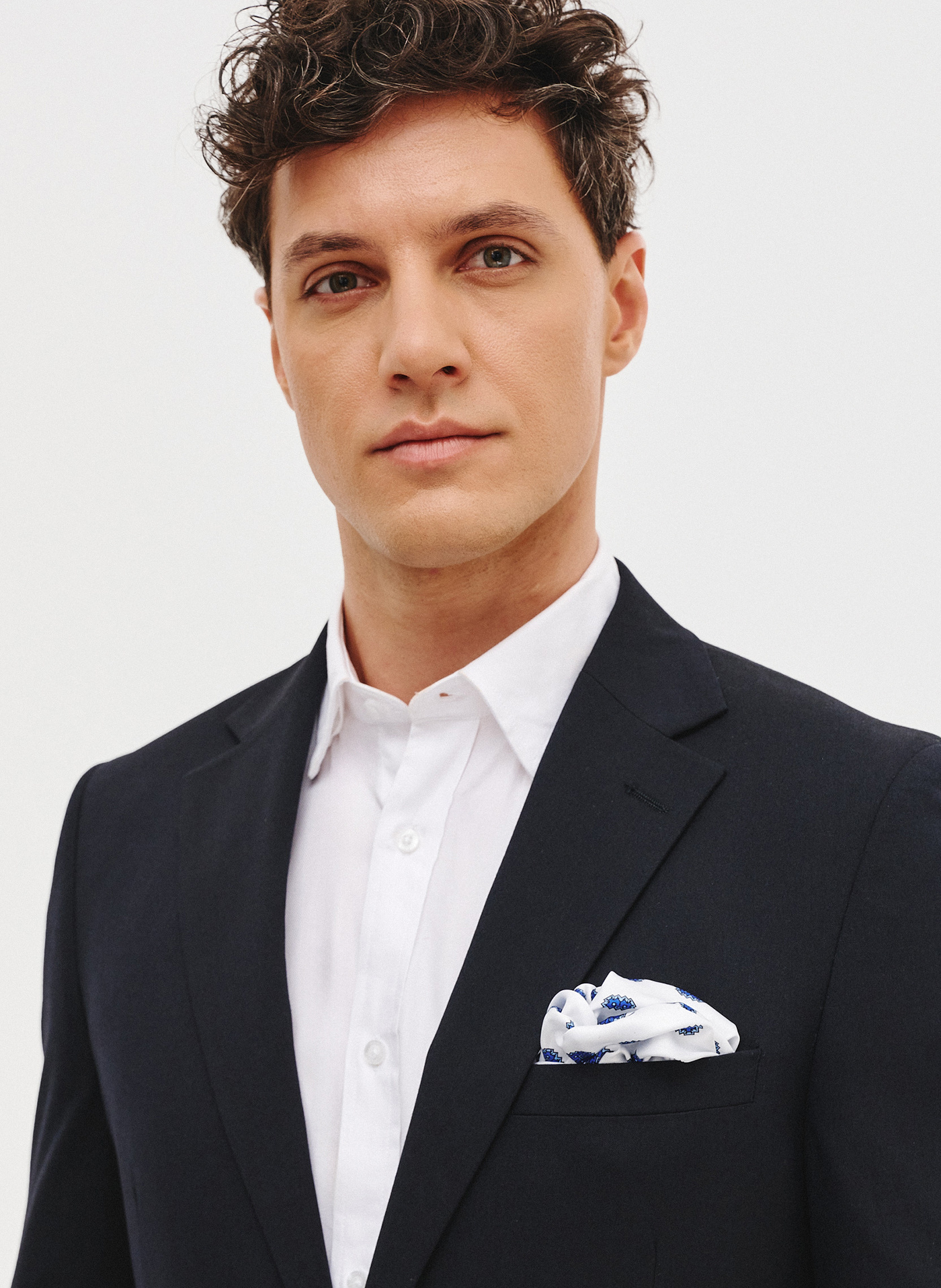 Granatowa marynarka garniturowa - Pako Lorente