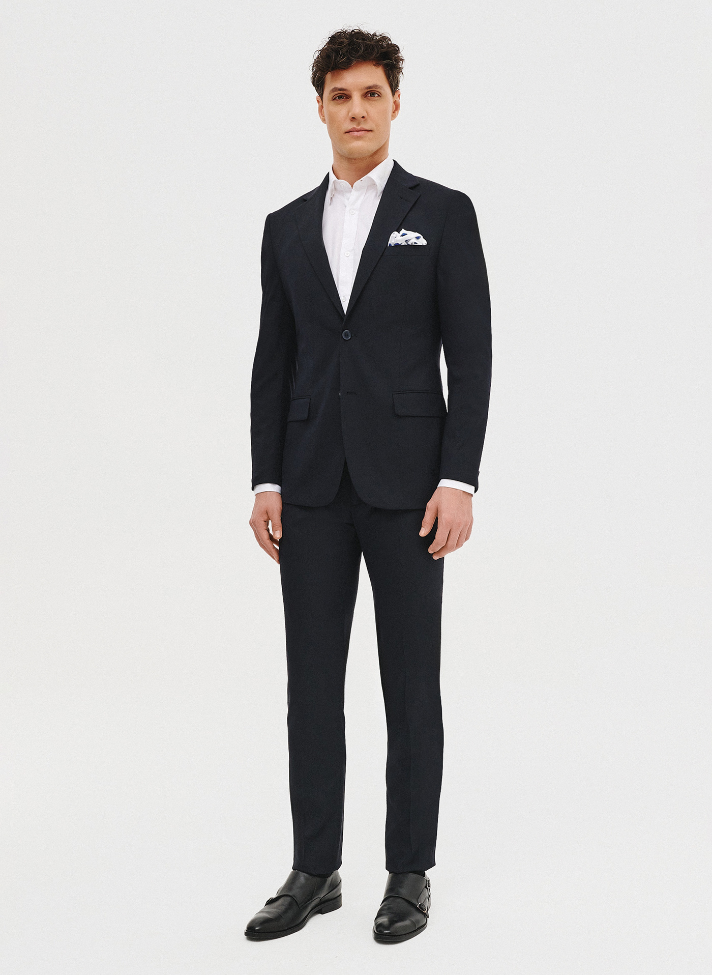 Granatowa marynarka garniturowa - Pako Lorente