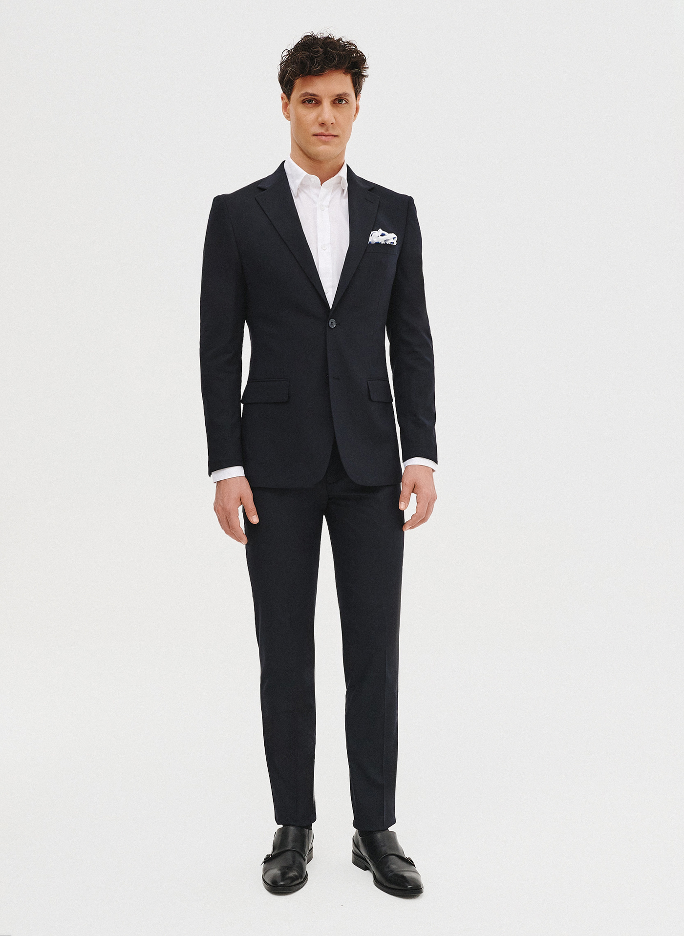 Granatowa marynarka garniturowa - Pako Lorente