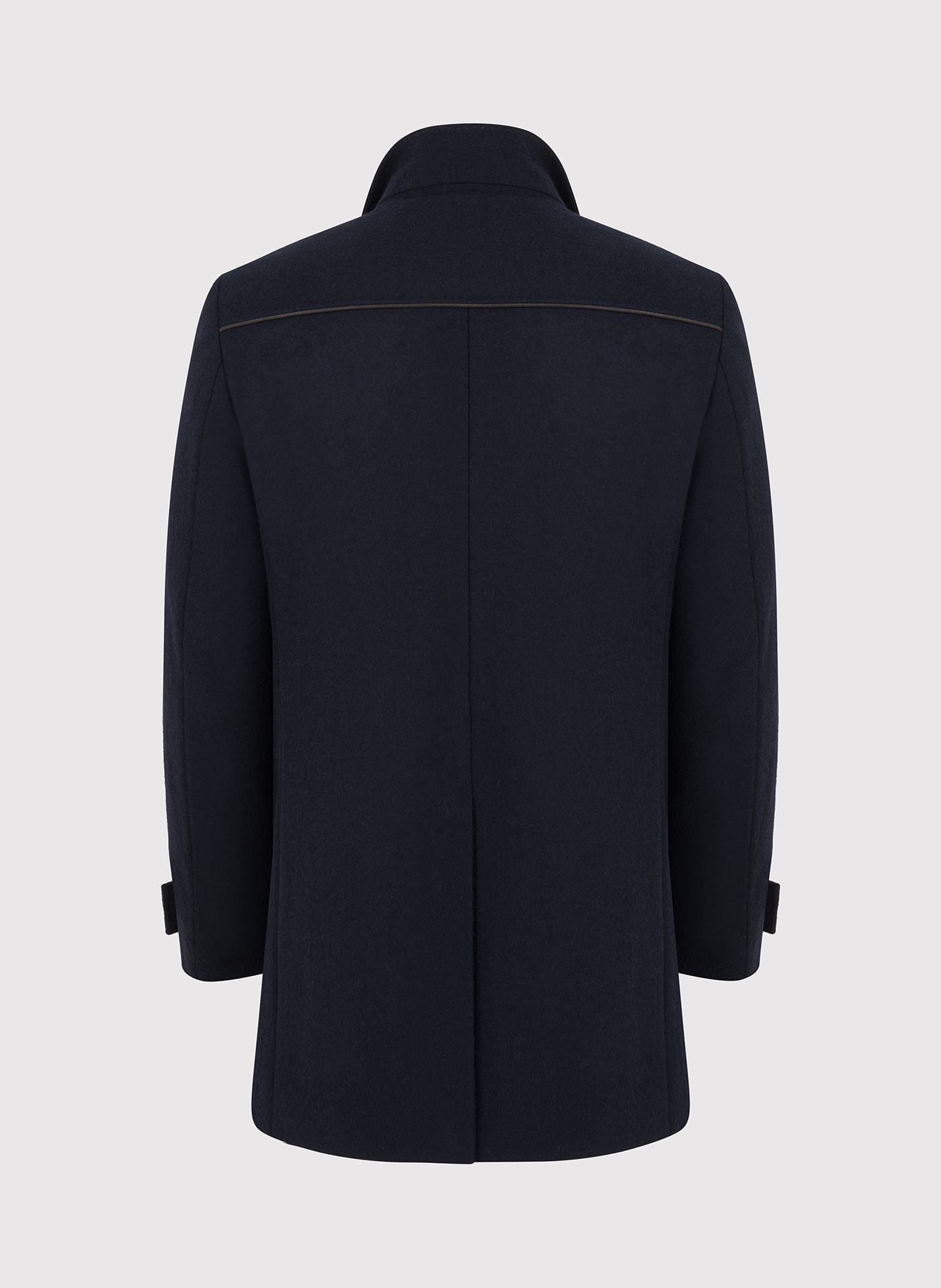 Wełniany płaszcz męski w kolorze granatowym - Pako Lorente
