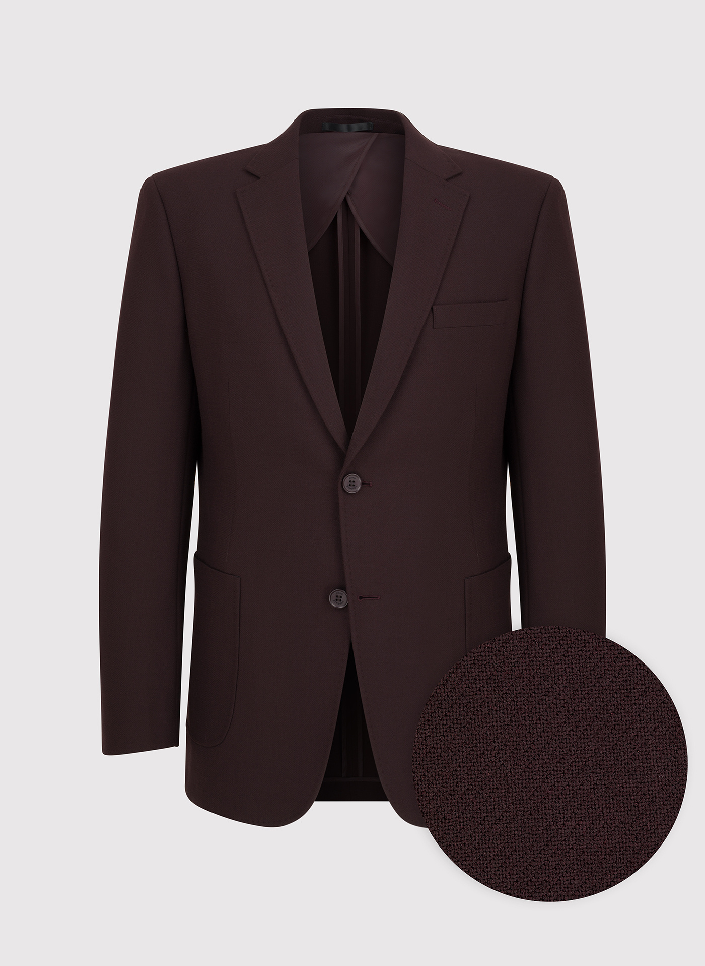 Burgundowa casualowa marynarka męska - Pako Lorente