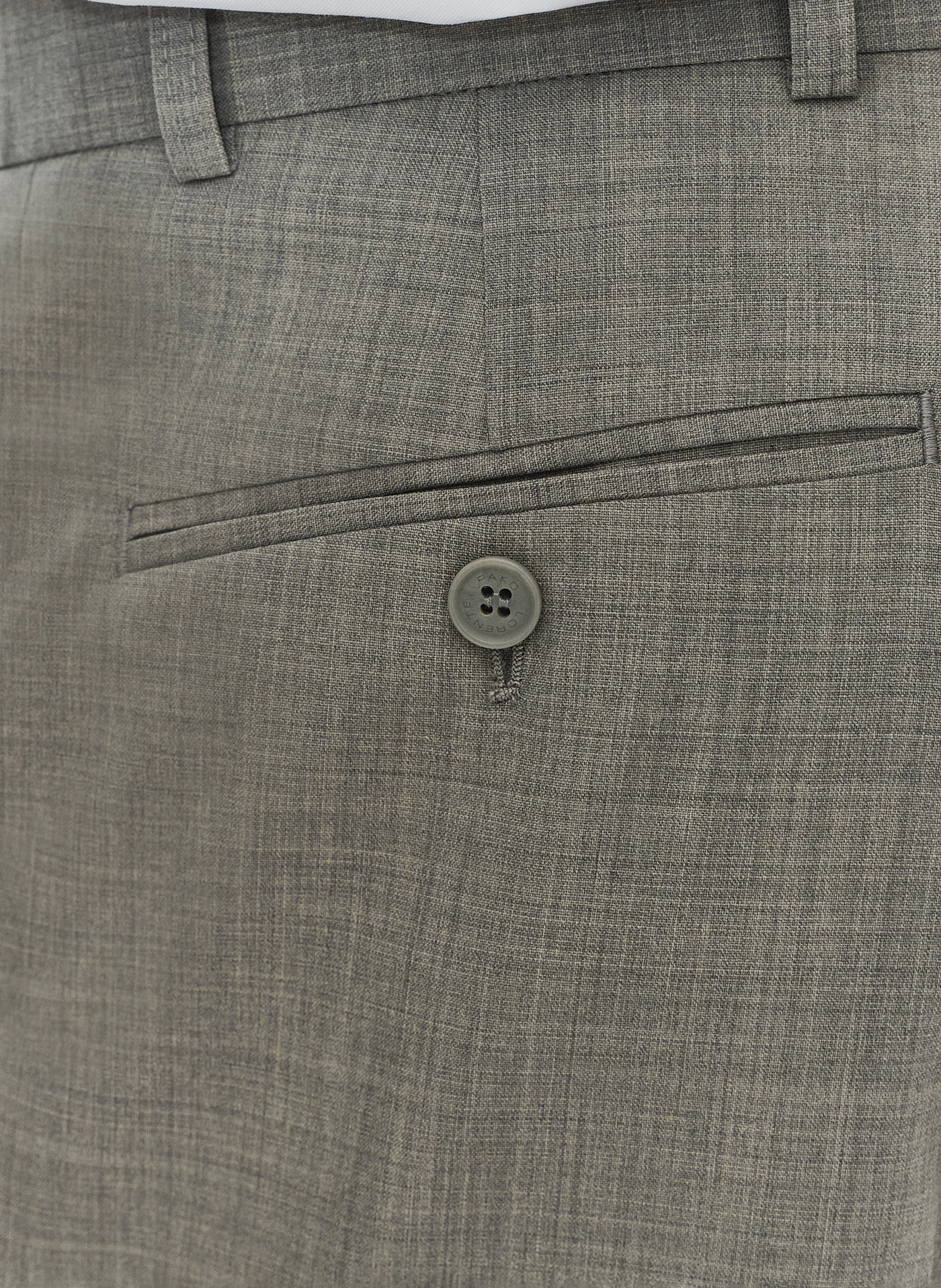 Męskie spodnie garniturowe w odcieniu szarym - Pako Lorente