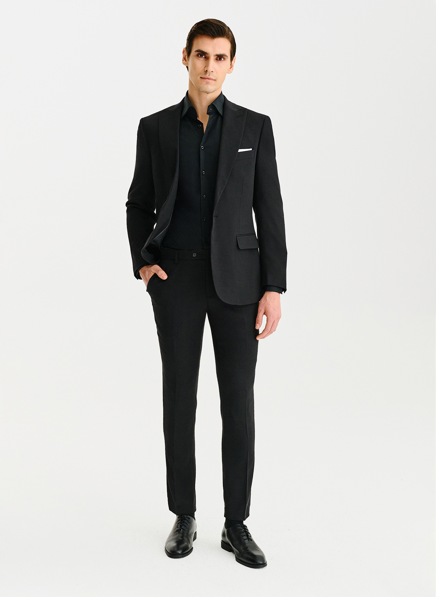 Czarna marynarka garniturowa - Pako Lorente