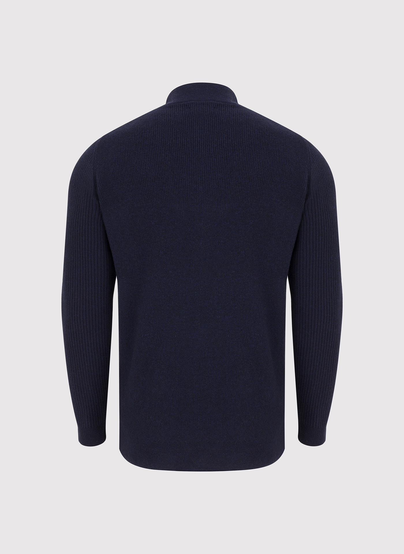 PAKO LORENTE - Granatowy sweter z rozpinaną stójką - Pako Lorente