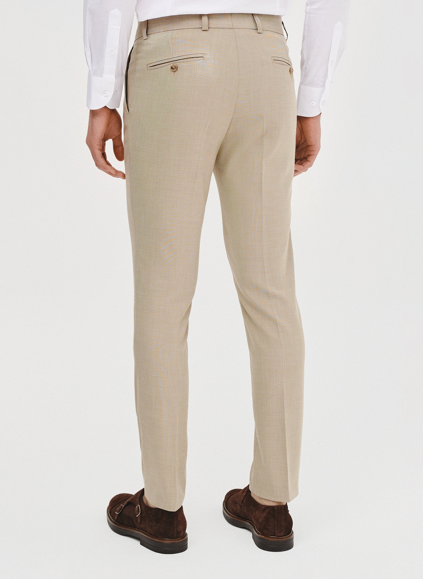 Beżowe spodnie ganiturowe - Pako Lorente