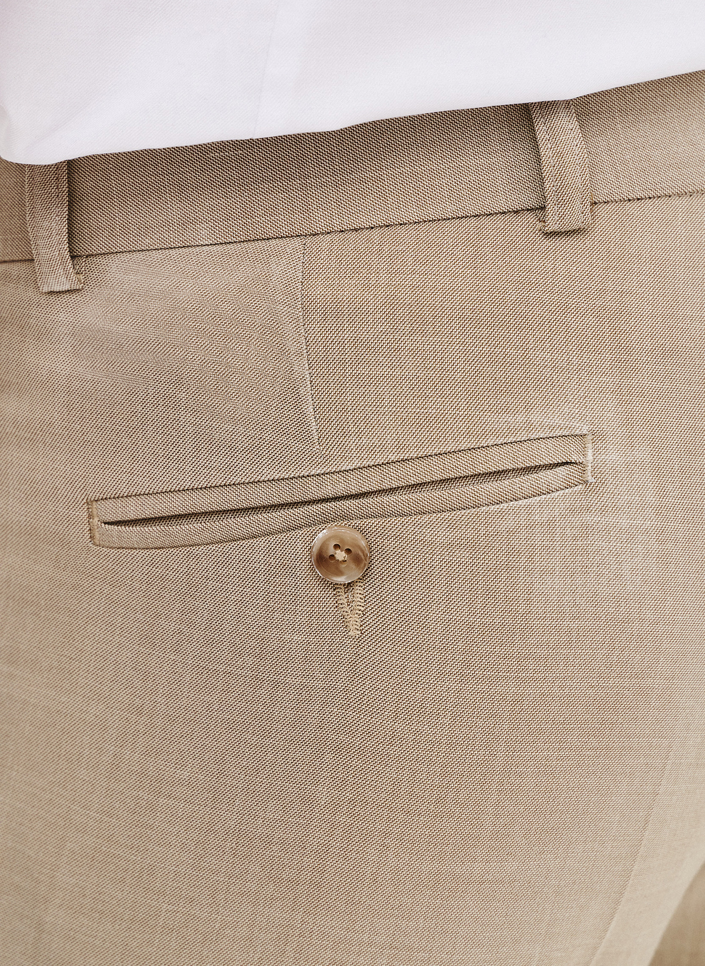 Beżowe spodnie ganiturowe - Pako Lorente