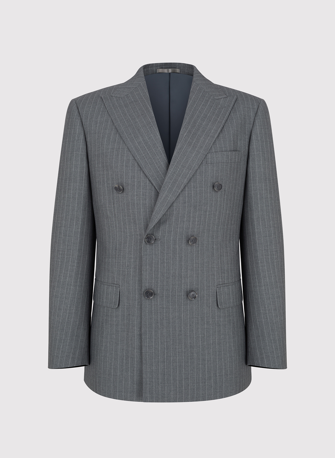 Szara marynarka garniturowa w prążek - Pako Lorente