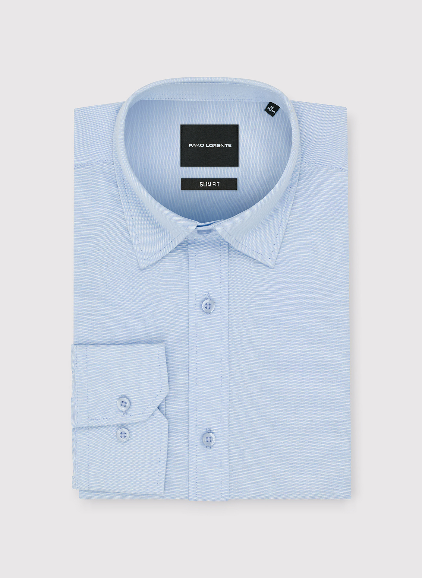 PAKO LORENTE - Niebieska bawełniana koszula - Pako Lorente