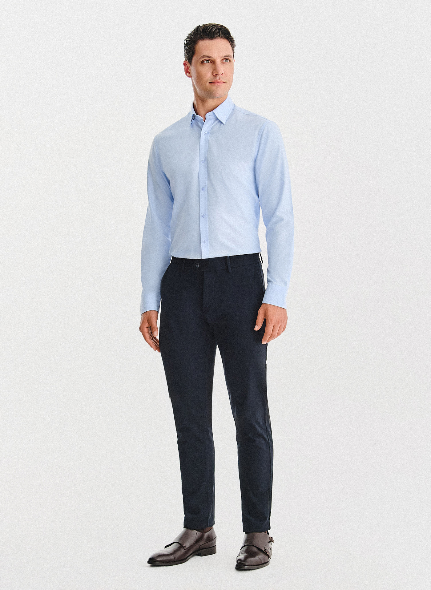 PAKO LORENTE - Niebieska bawełniana koszula - Pako Lorente