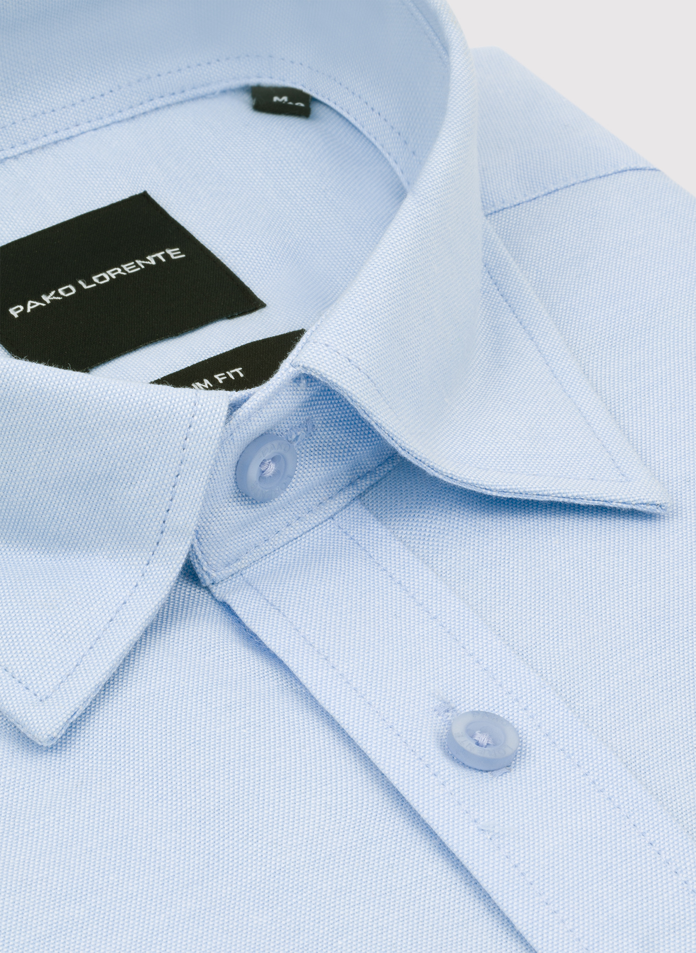 PAKO LORENTE - Niebieska bawełniana koszula - Pako Lorente
