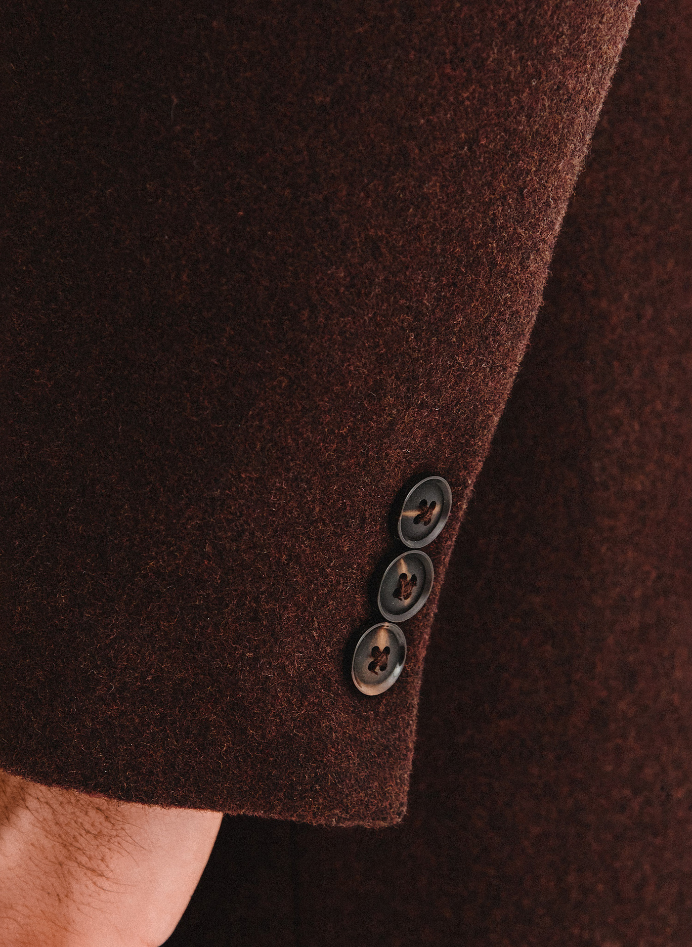 PAKO LORENTE - Brązowy płaszcz męski z odpinanym kołnierzem - Pako Lorente