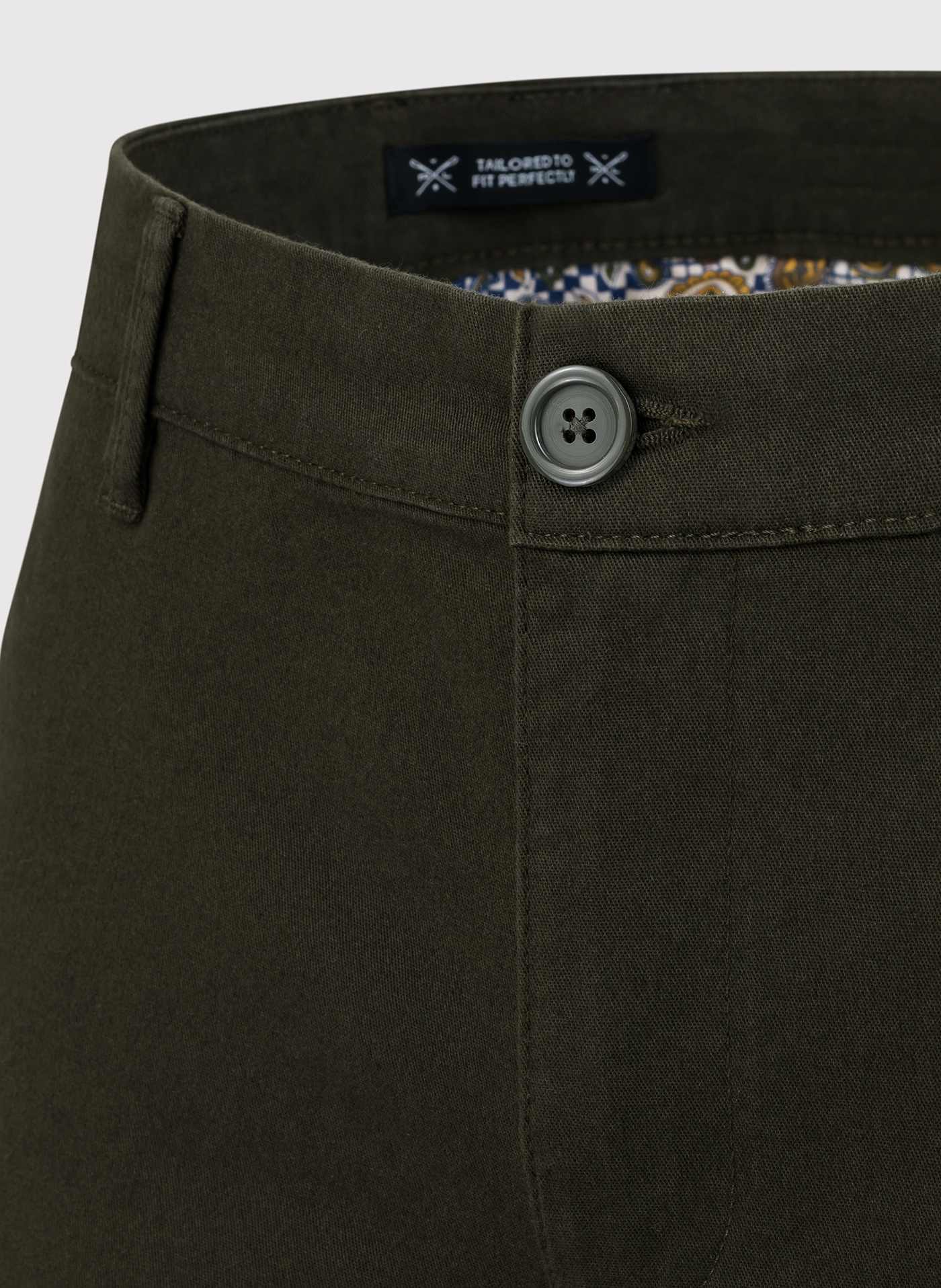 Zielone spodnie męskie o kroju Slim Fit - Pako Lorente