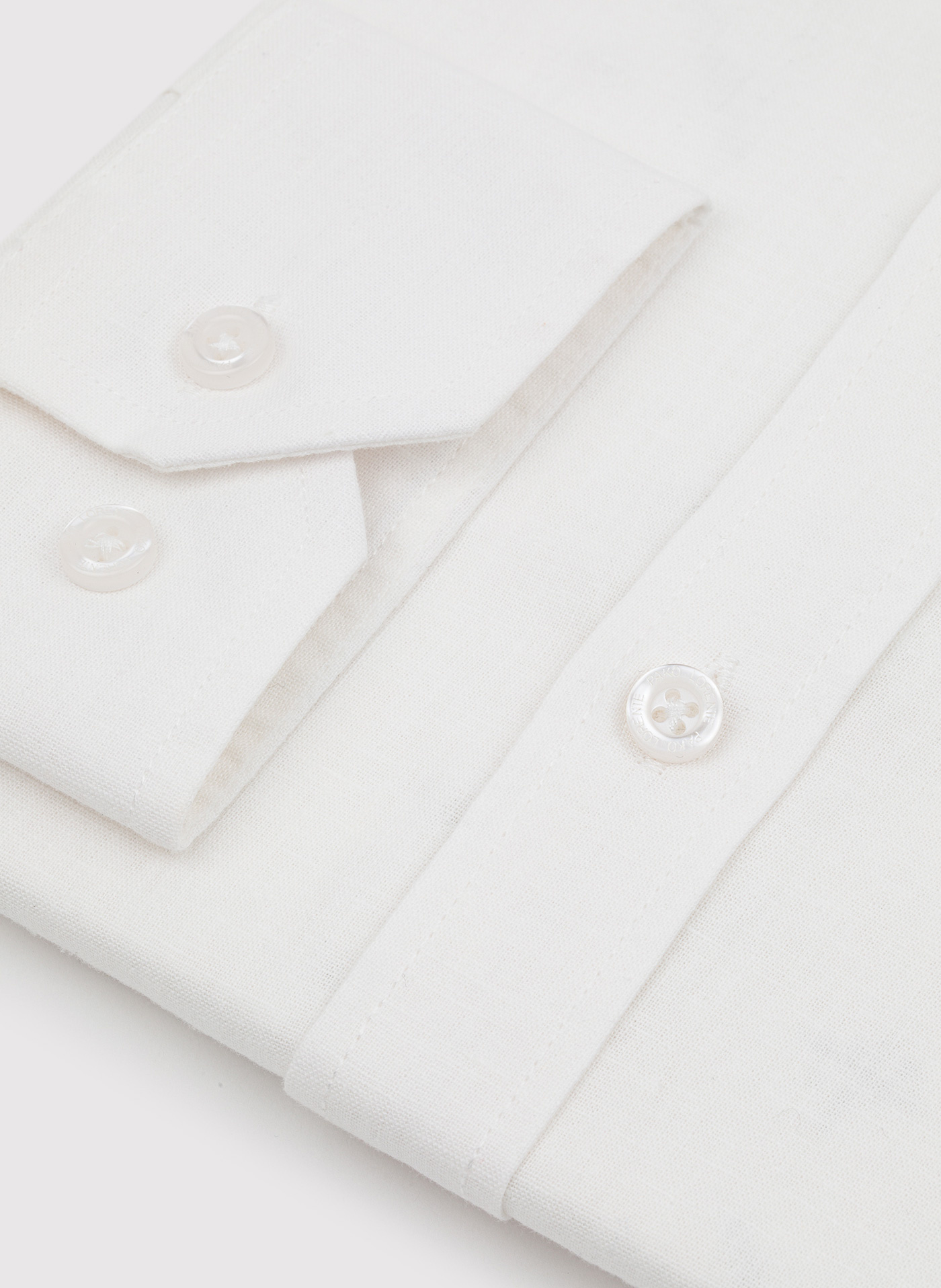 PAKO LORENTE - Biała koszula męska z lnu i bawełny - Pako Lorente