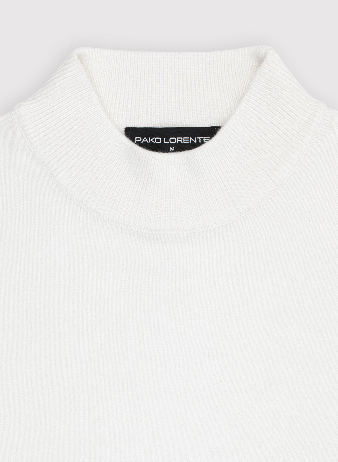 Biały półgolf męski - Pako Lorente