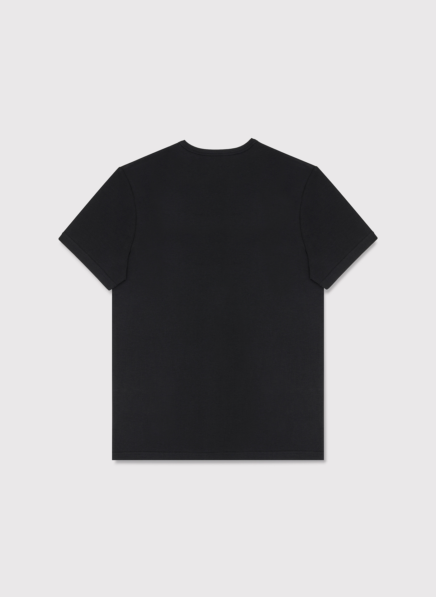 Męski t-shirt w czarnym kolorze  dwupak - Pako Lorente