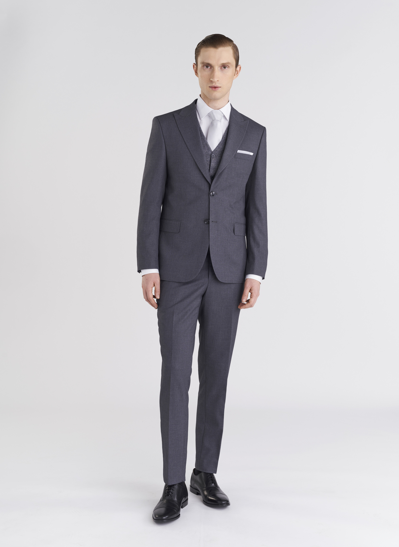 Szara jednorzędowa marynarka męska - Pako Lorente