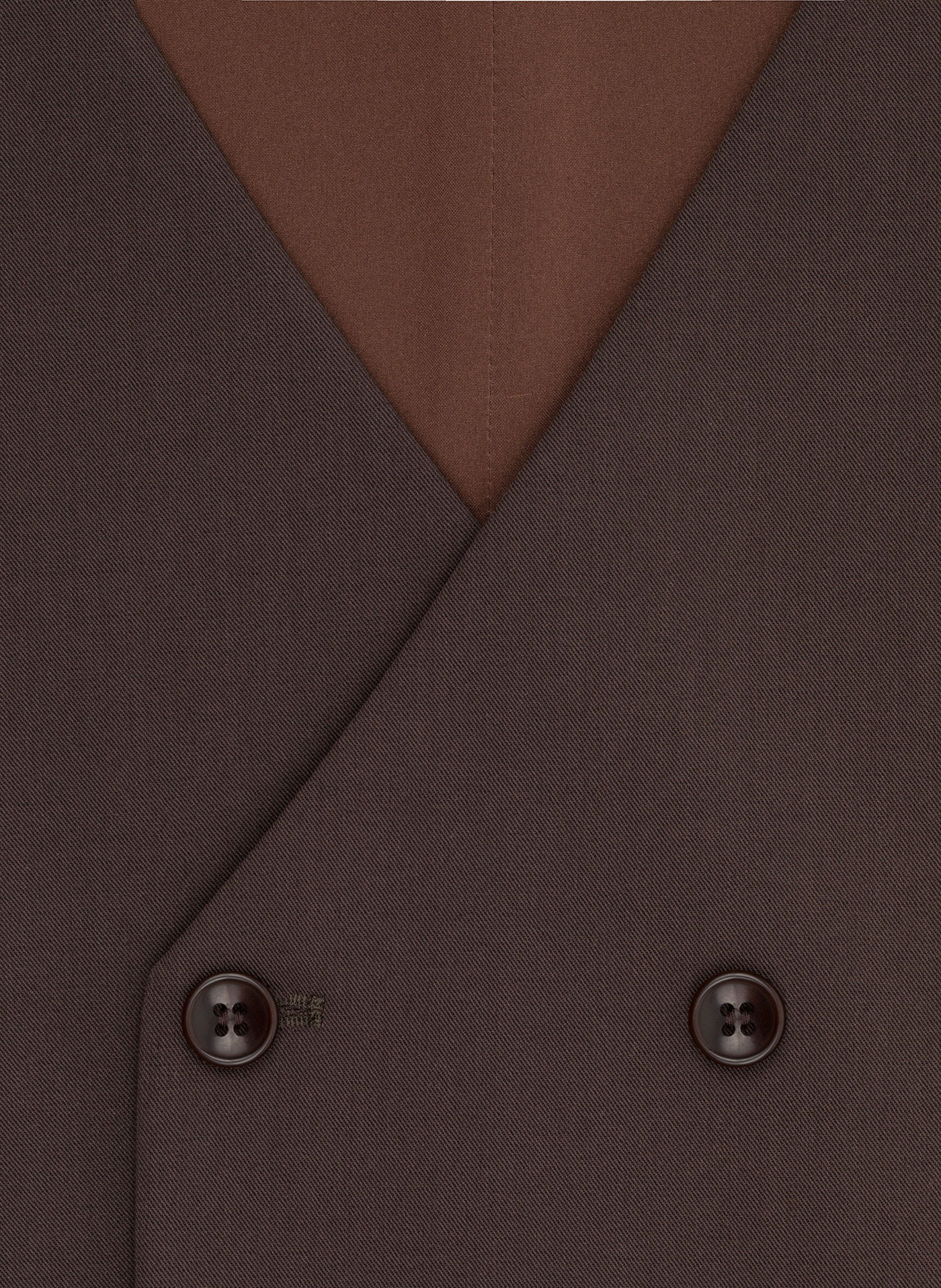 PAKO LORENTE - Brązowa dwurzędowa kamizelka męska - Pako Lorente