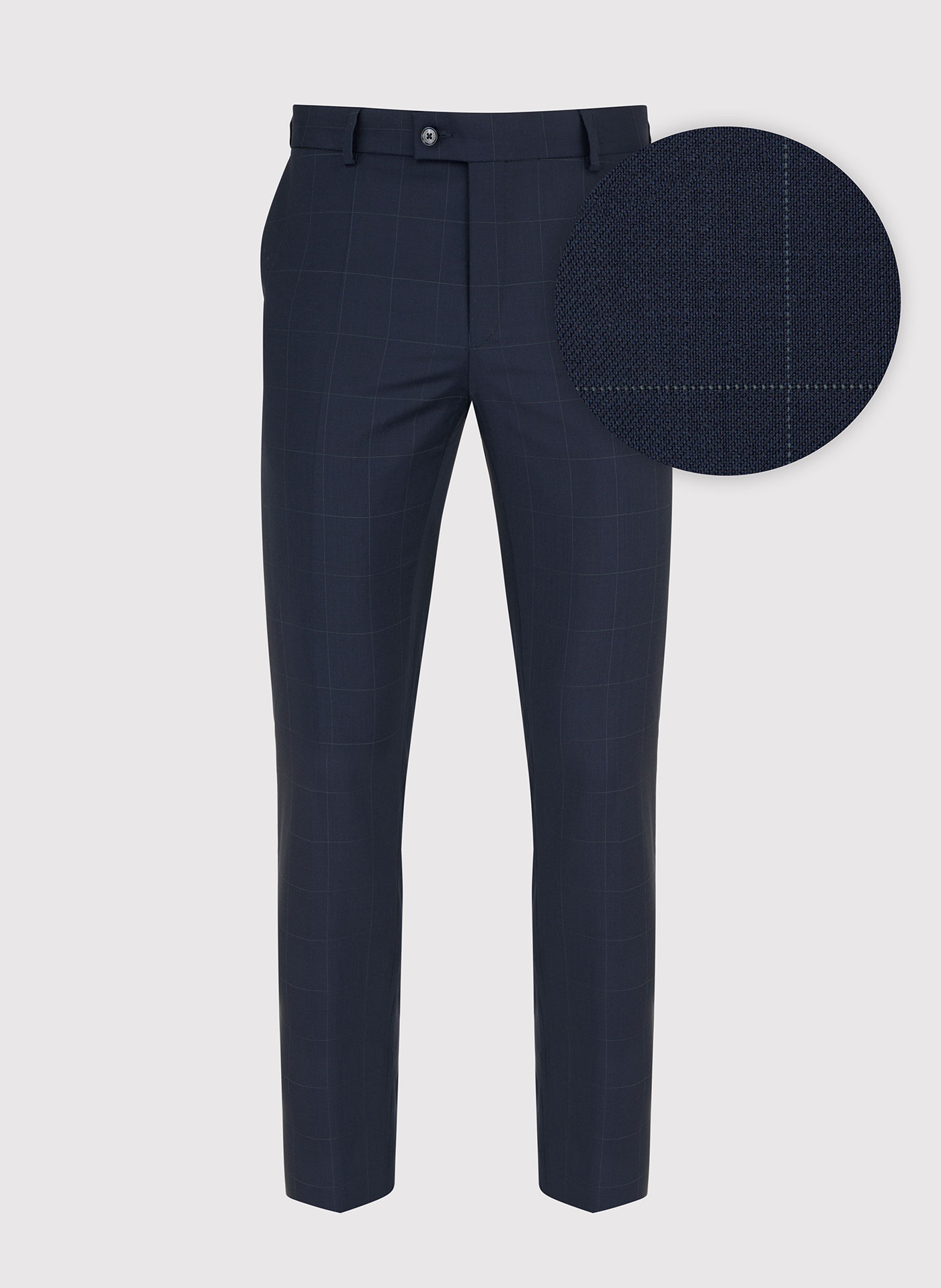 Wełniane spodnie garniturowe w kratę - Pako Lorente