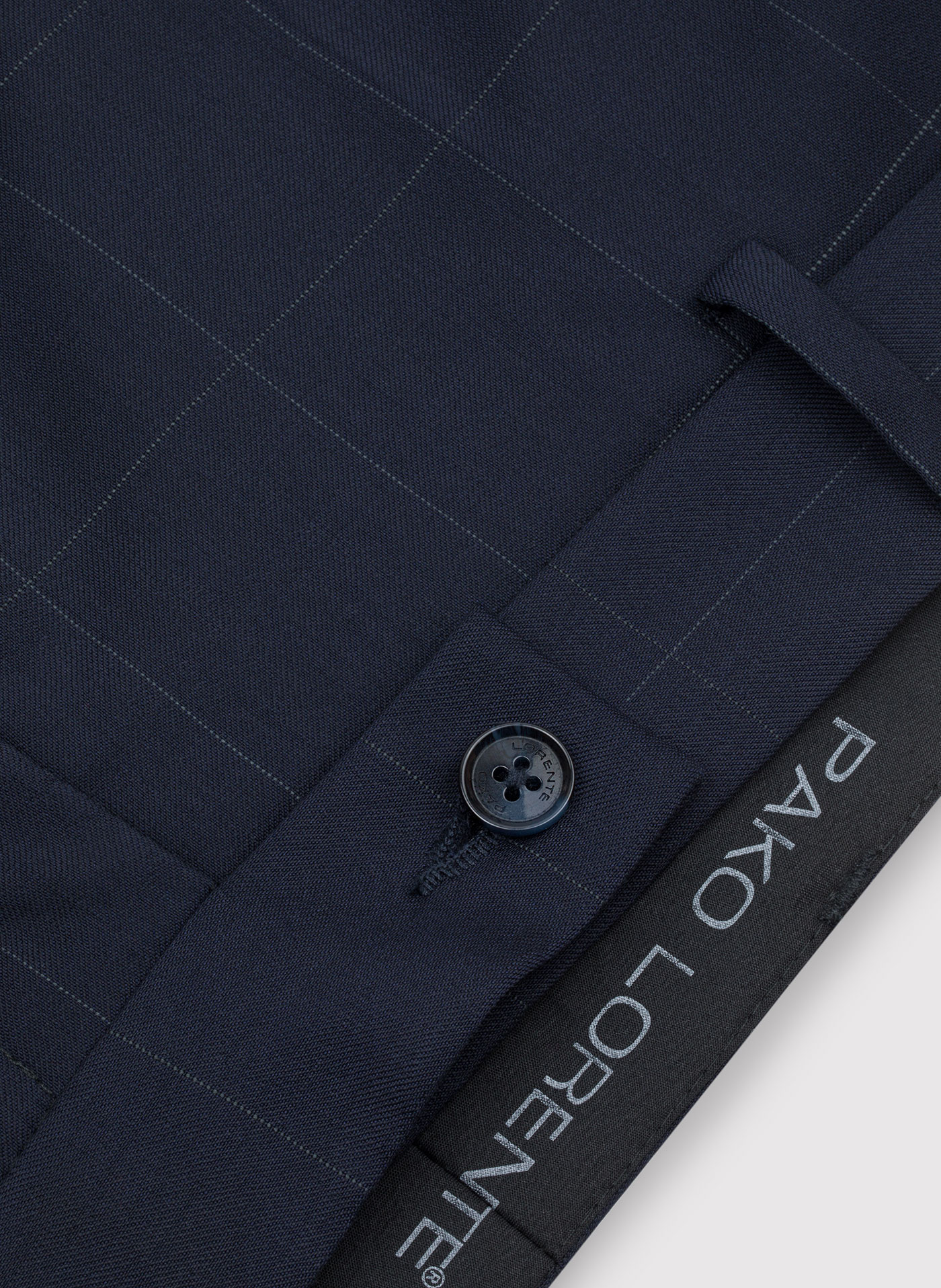 Wełniane spodnie garniturowe w kratę - Pako Lorente