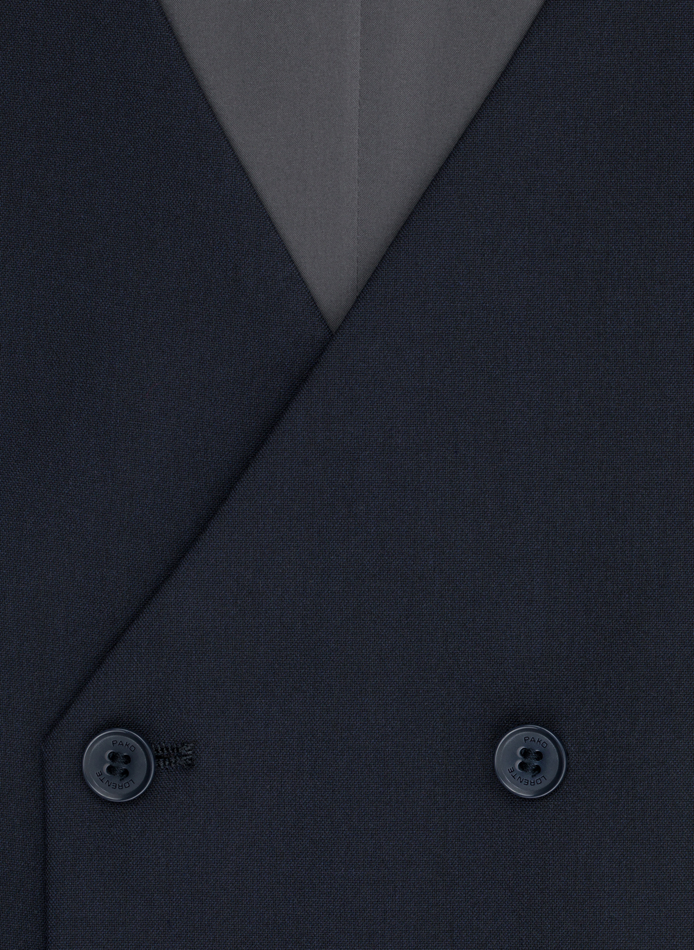 Granatowa dwurzędowa kamizelka męska - Pako Lorente