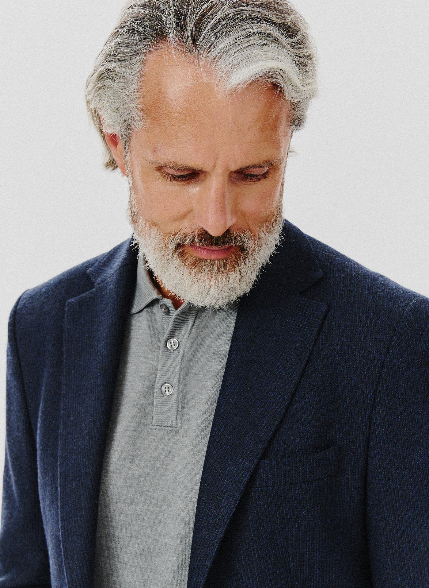 Granatowa marynarka męska z odpinaną podpinką - Pako Lorente